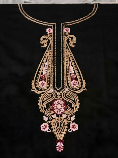 Noir Bloom | 3 Piece - Embroidered Premium Lawn Suit